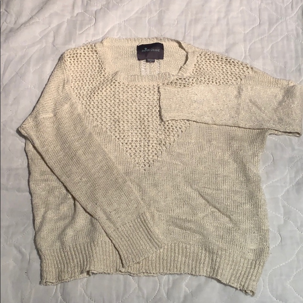 Cream sweater